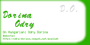 dorina odry business card